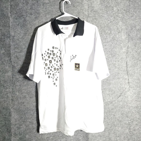 American Eagle Sport Other - US Army Vintage Polo Shirt Mens XL White Officially Licensed American VTG Logo